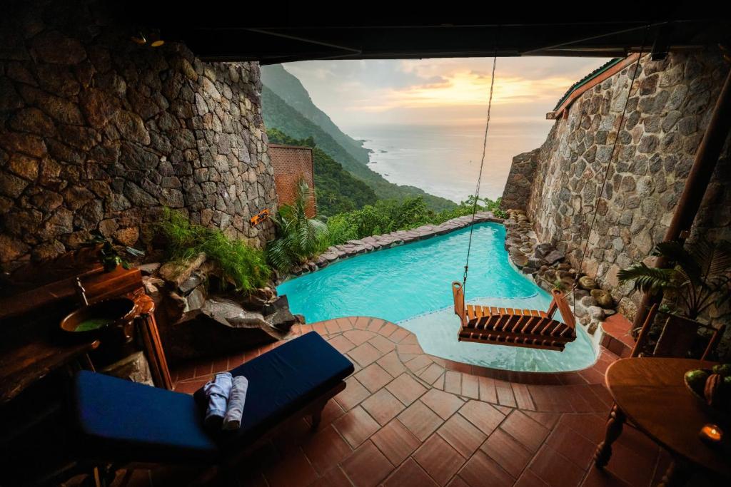 Ladera Resort seen from the last part of the way in.