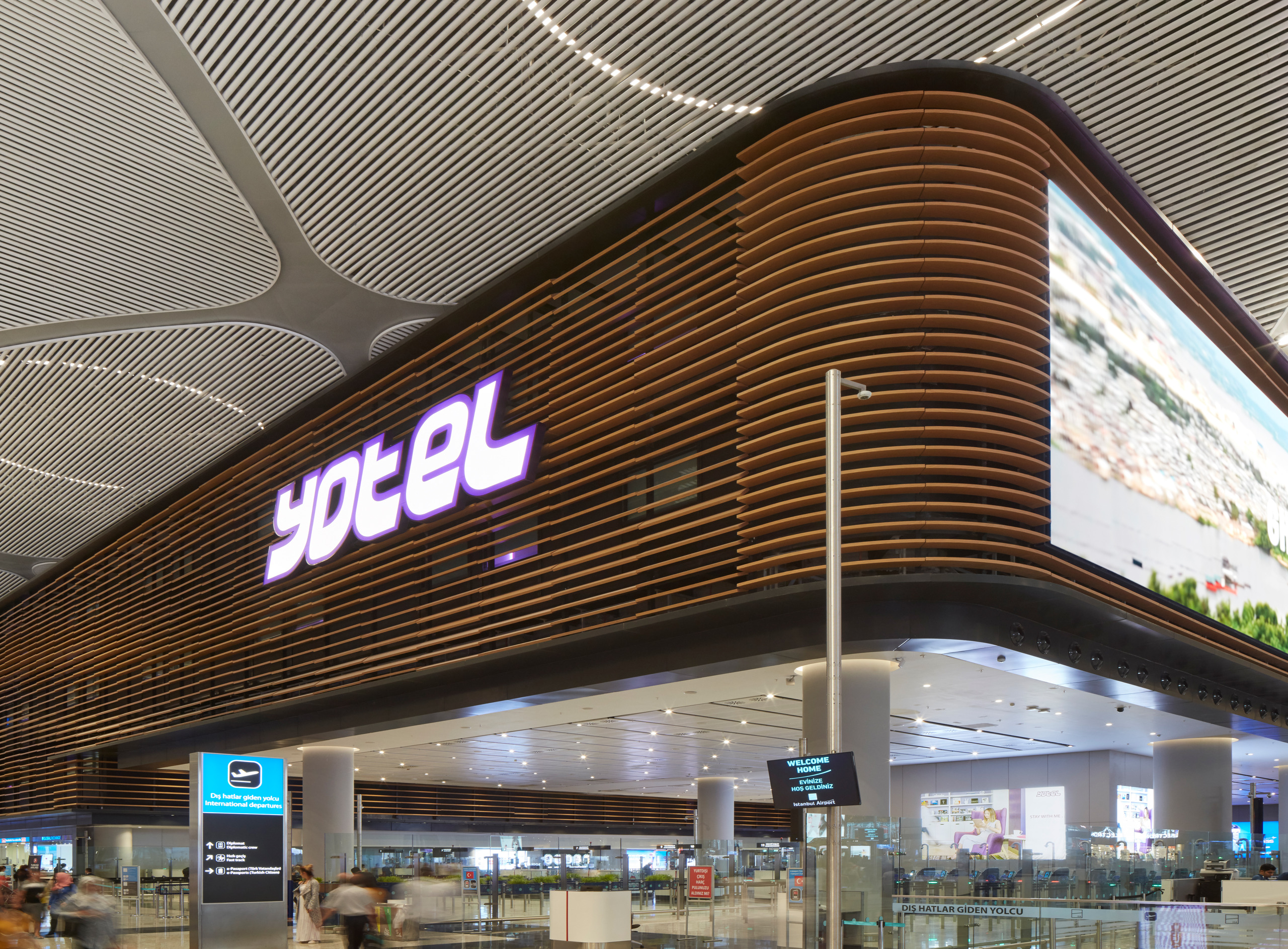 YOTELAIR Istanbul Airport seen from the last part of the way in.